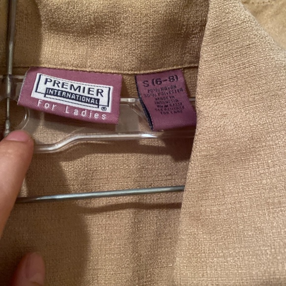 Vintage Premier international brown blouse size small - Picture 3 of 4